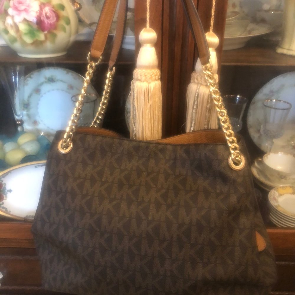 Michael Kors Fulton PVC  Leather Handbag Tote